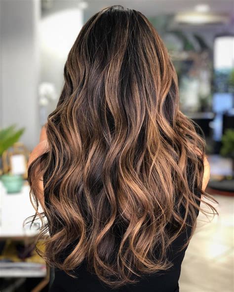 black hair caramel balayage|Caramel Highlights on Dark Hair [BALAYAGE HIGHLIGHTS ON .